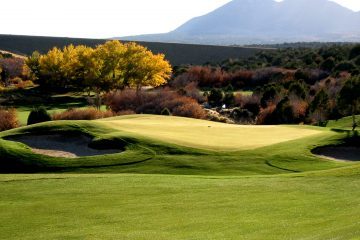 two men on golf course